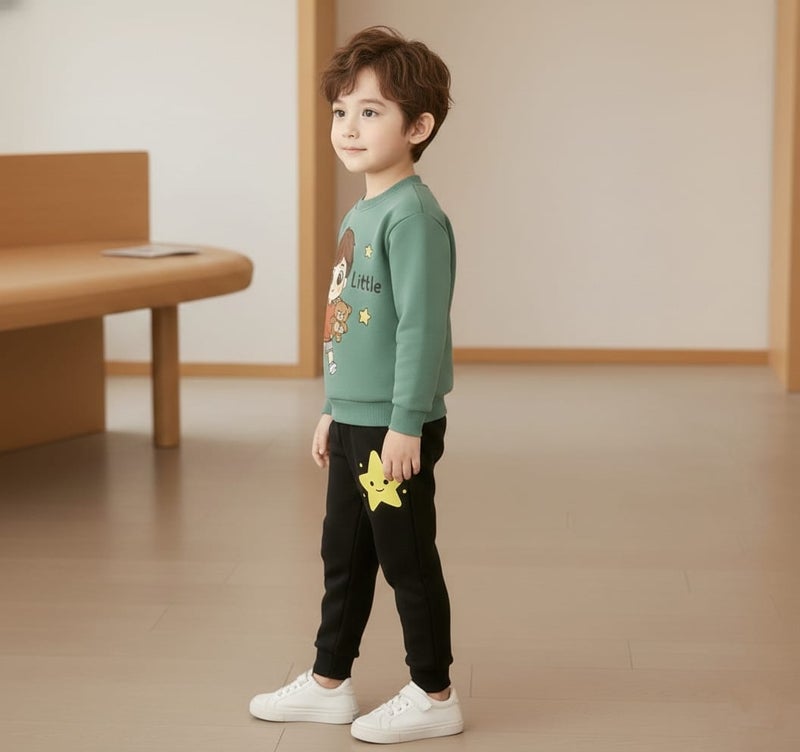 Viel Innate سويت شيرت بيستا أنيق وسروال رياضي للأولاد - Image 2